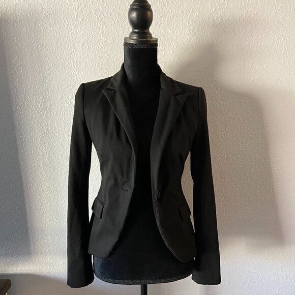 Express black tailored blazer suit jacket O - Picture 1 of 3
